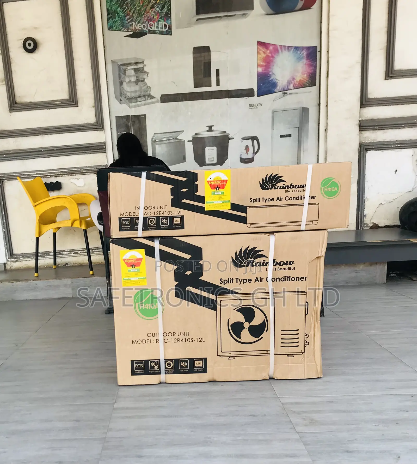 Kindly Order 1.5 Horsepower Split White R410a Rainbow Ac