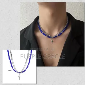 Photo - Stainless Steel and Beads Necklace for Men