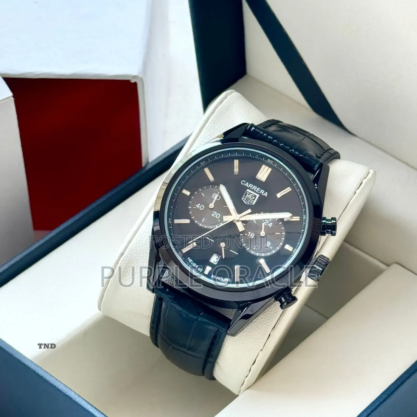 Carrea Genuine Leather Watch for Gents