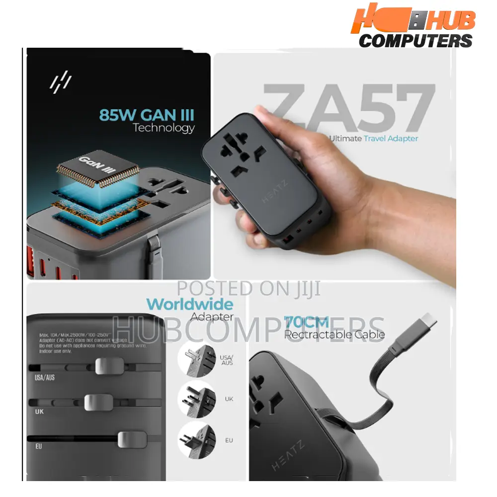 Heatz Za57 Travel Adapter 85w
