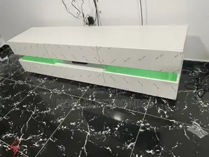 A Perfect Addition to Room~Tv Stand in White W/ Led Lighting