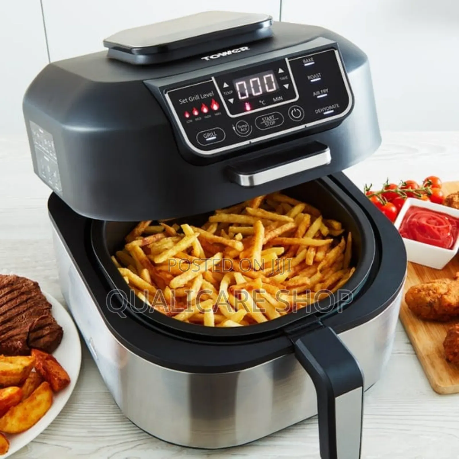 Tower 5 in 1 Air Fryer 5.6l Smokeless Grill 1700w