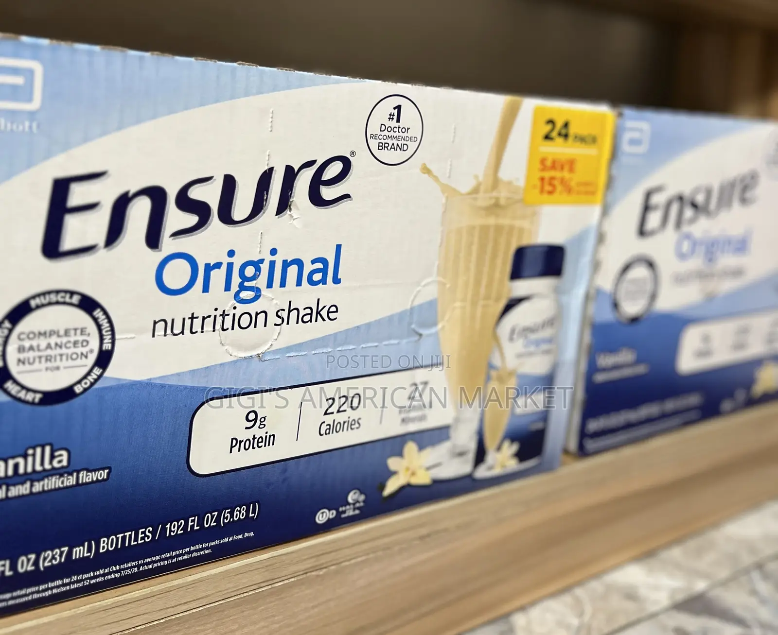 Ensure Original Nutrition Shake. 24 PCK