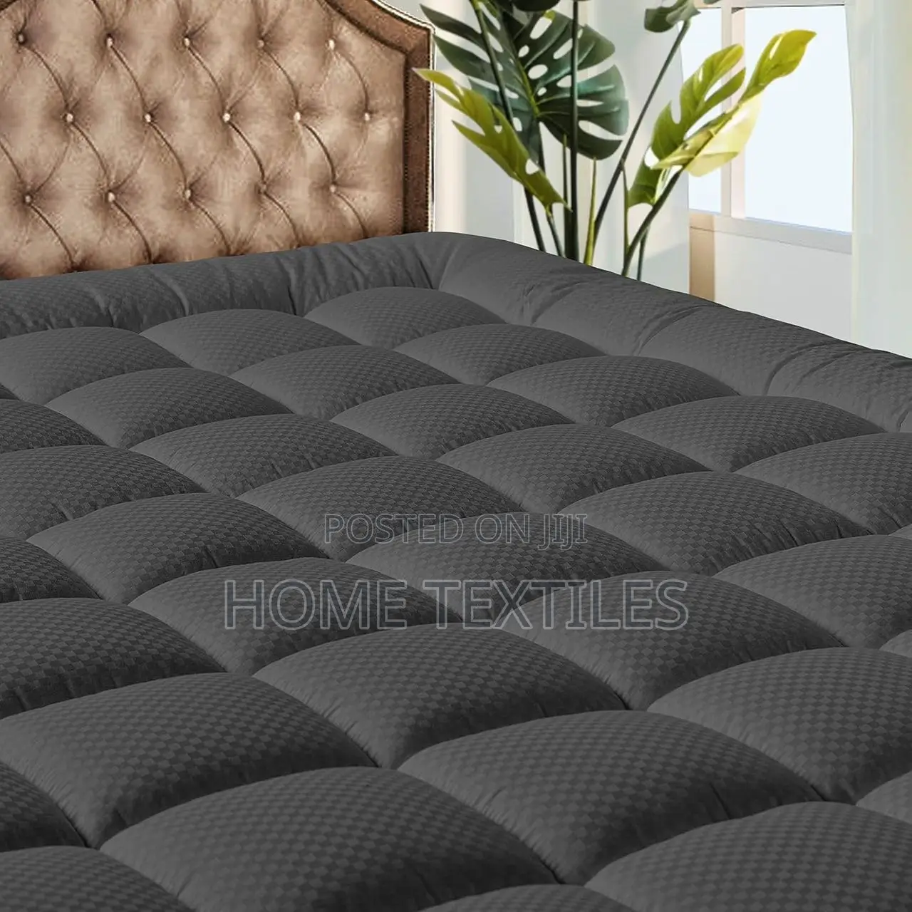 Grey and White Mattress Toppers for King and Queen Size Beds