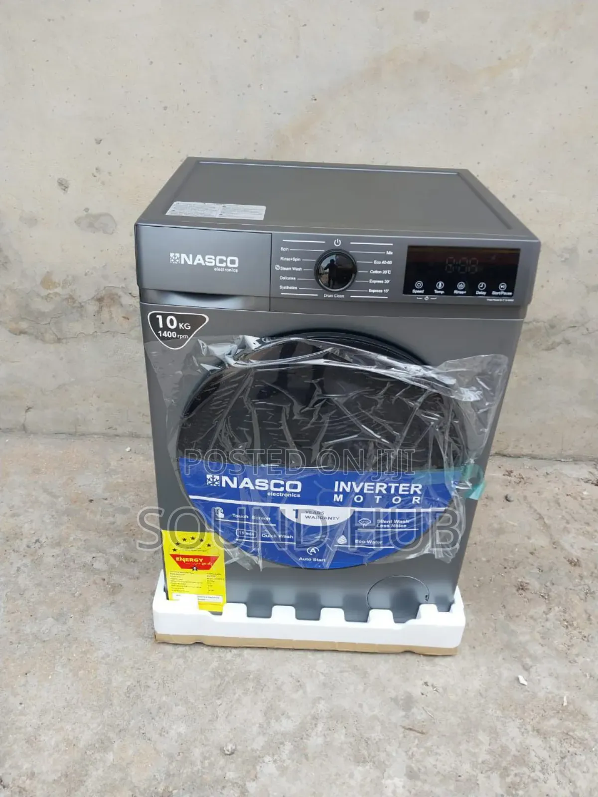 Nasco 10kg Front Load Washing Machine Inverter