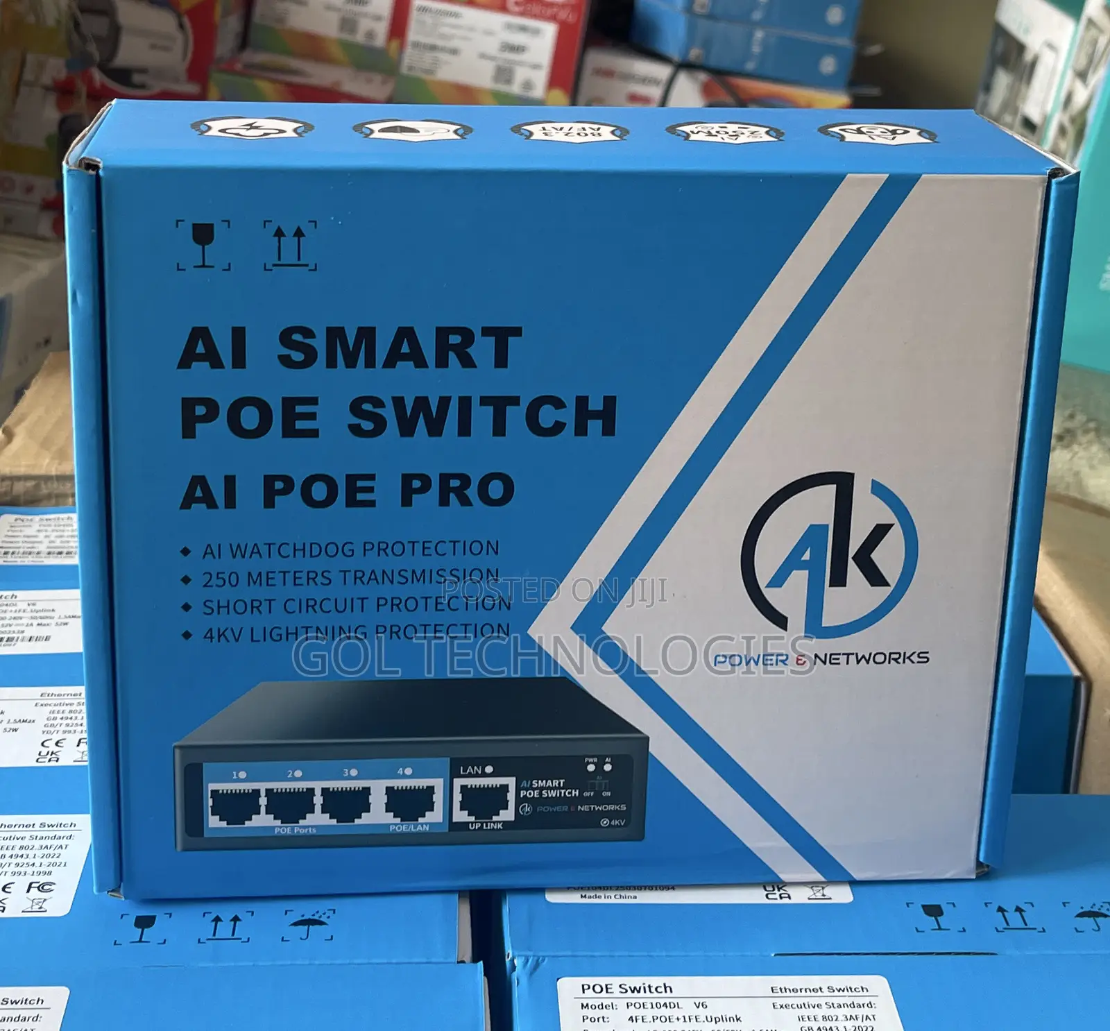 4port Smart Poe Switch Ai Poe Pro Ak Original Poe104dl