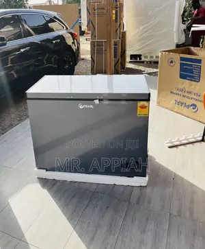 Elegant Dark Gray Pearl Single Door Electric Freezer.