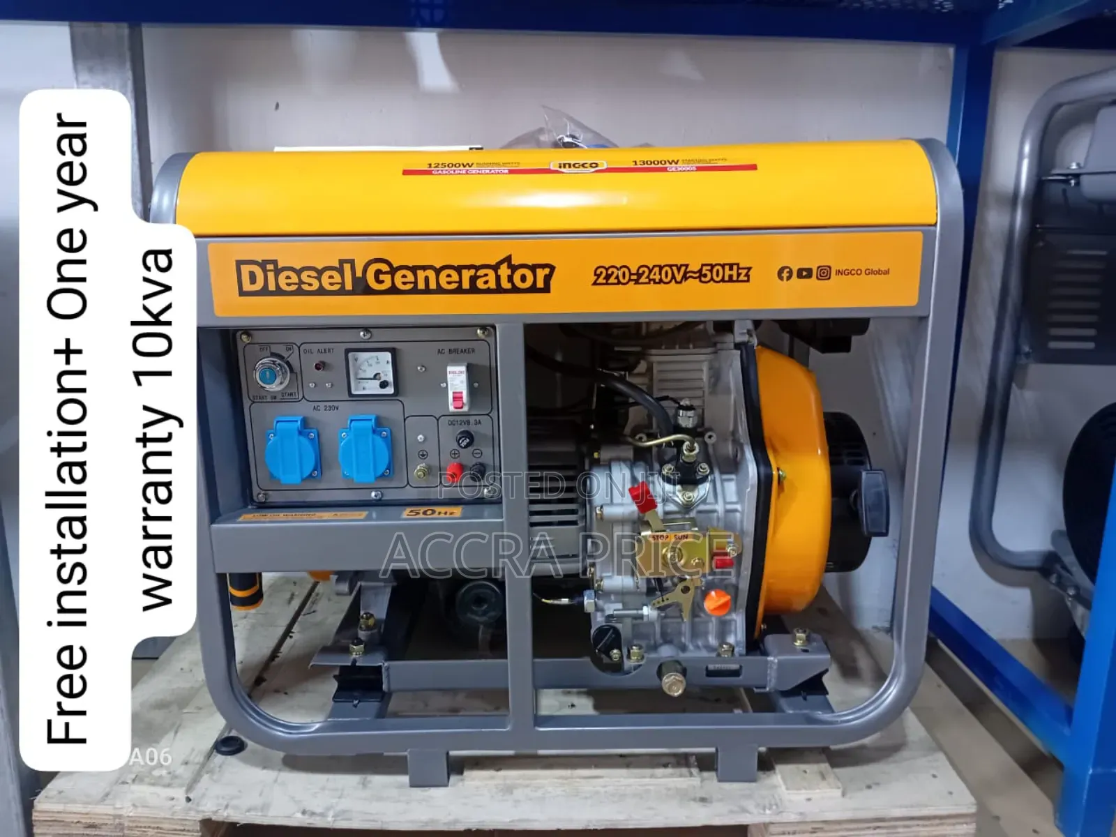 Efficient Energy Power 13kw Diesel Ingco Generator 13kw
