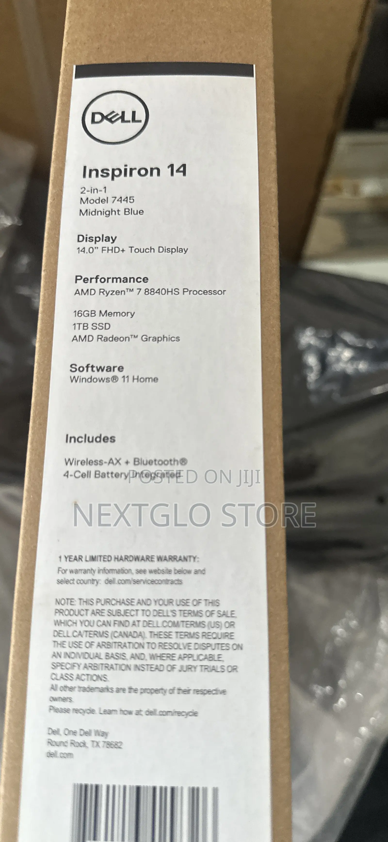 New Laptop Dell Inspiron 14 7447 16GB AMD Ryzen 7 SSD 1T