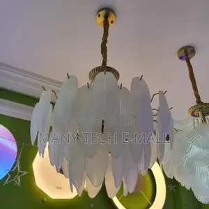 Crystal Leaf Chandelier Light