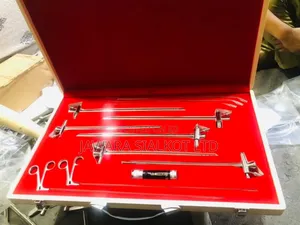Rigid Bronchoscope Set With Fiberoptic Light STR Forceps