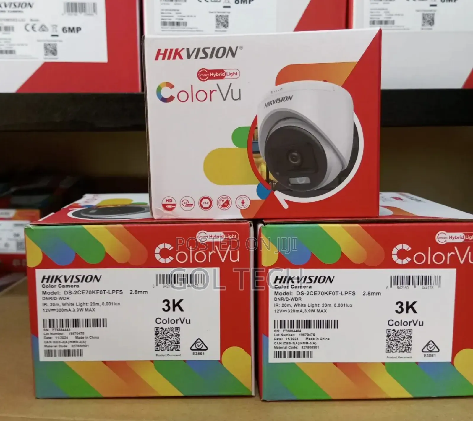 Hikvision / 5mp Colorvu Hd Analog Camera Ds-2ce70kf0t-LPFS