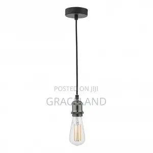 This Is Original Matt Black Chrome Pendant Light Holder E27
