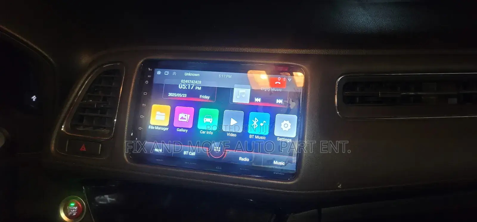 Honda Hr-v 2014-20 Android Car Infotainment System Available