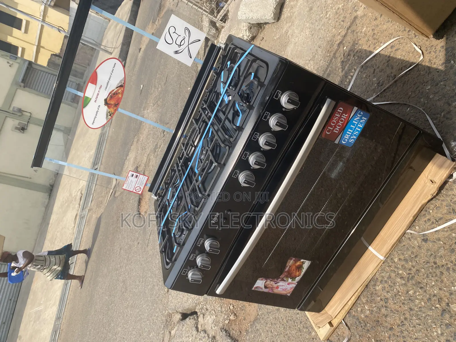 100% Good Marketing Ferre 5burner Gas Cooker Oven