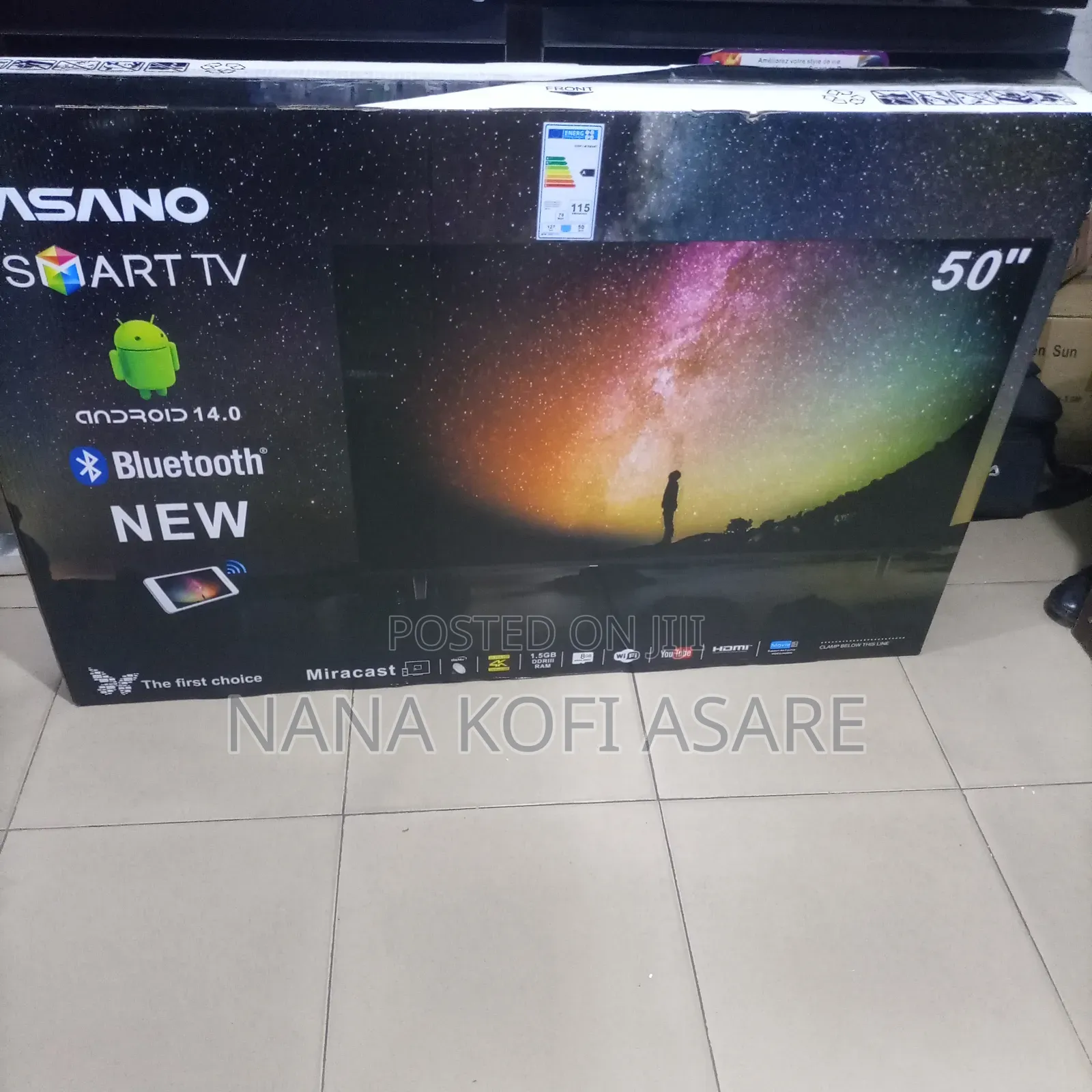 Asano 50inch Tv Android 14