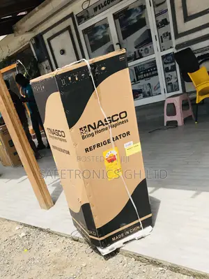 Fabulous Nas-18kd Doubledoor Topfreezer Nasco Grey Fridge