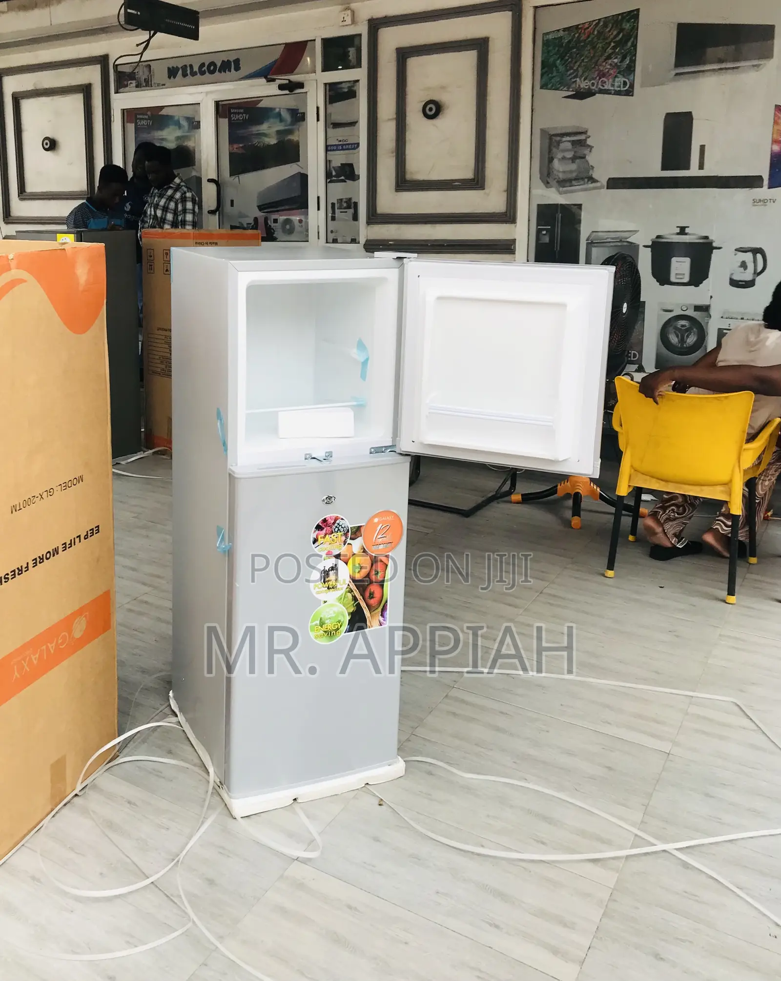 Well Built Galaxy 200tm Double Door Electric Fridge(Gray).