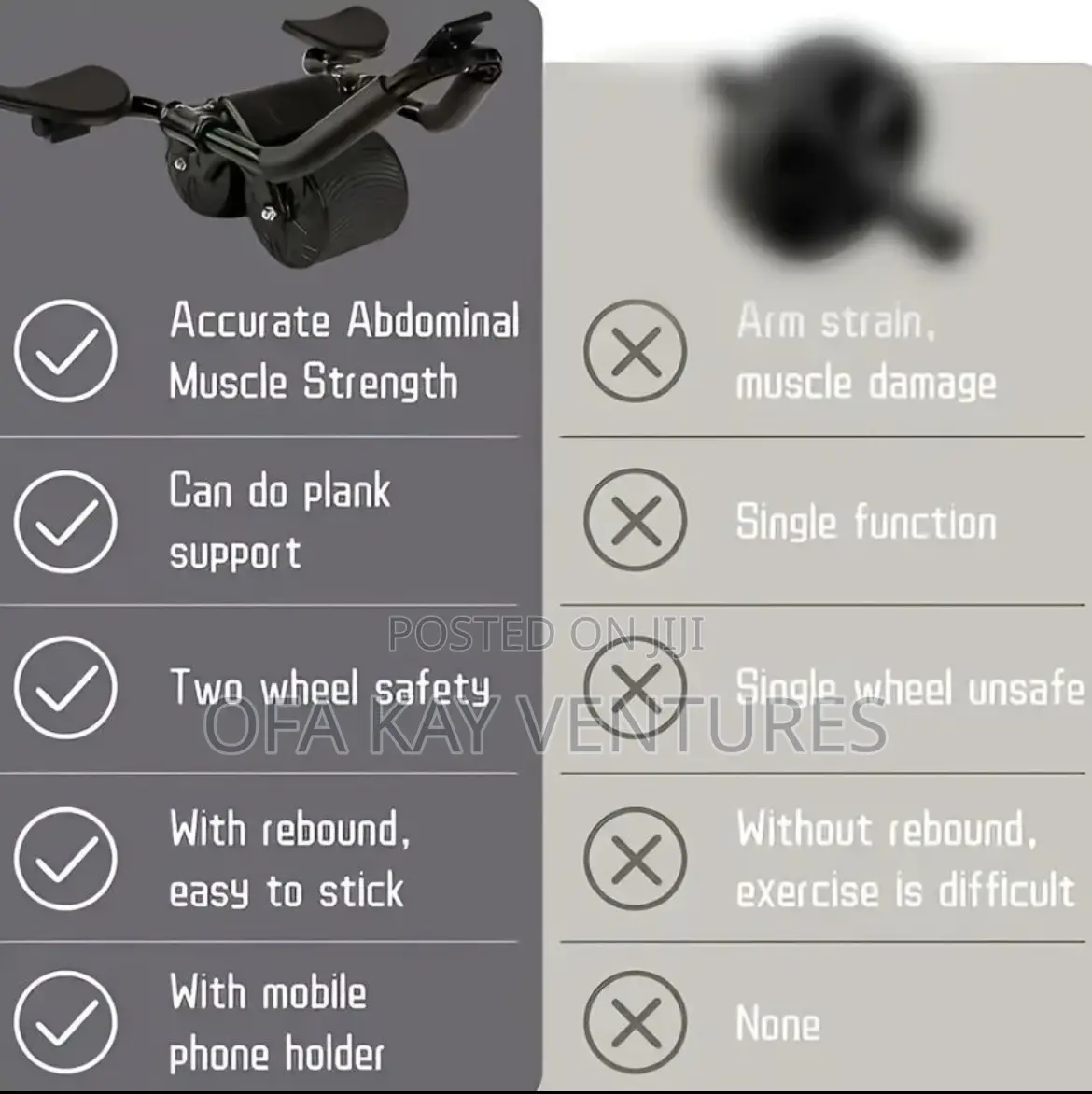 Unisex Pro Abdominal Fat Burning Wheel