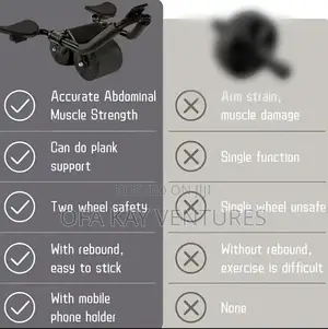Unisex Pro Abdominal Fat Burning Wheel