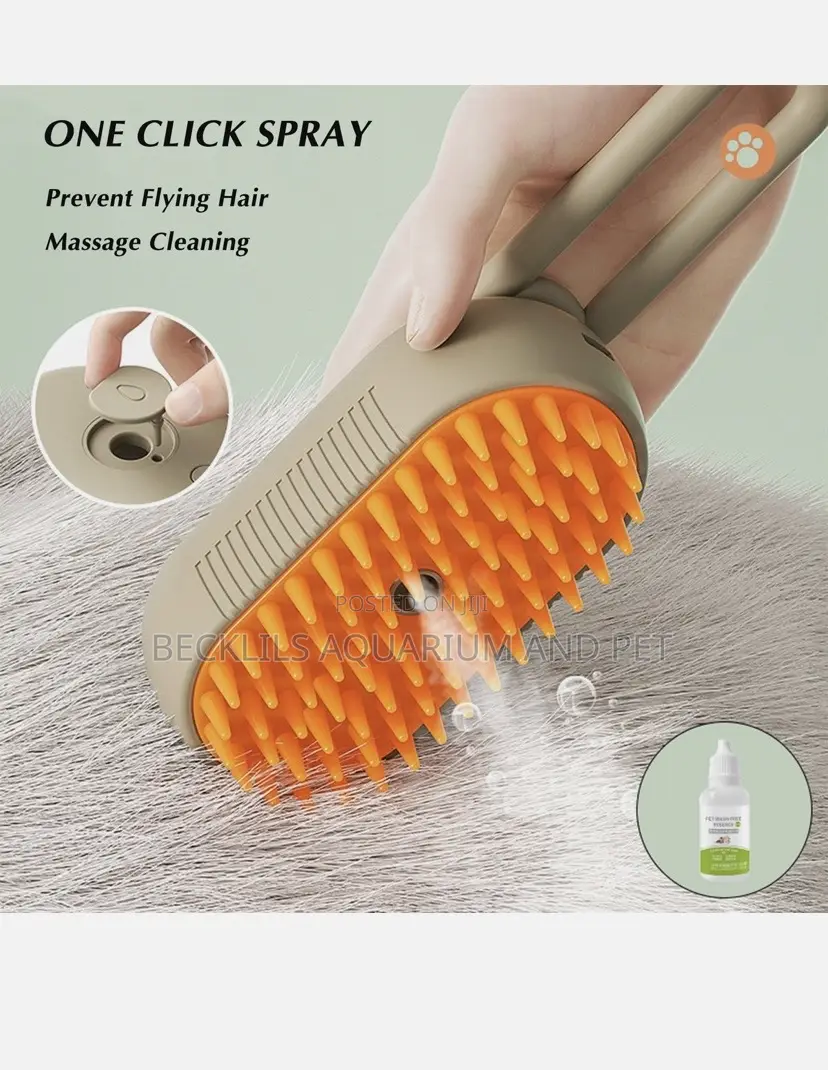 3 in 1 Cat and Dog Steamy Pet Grooming Massage Brush