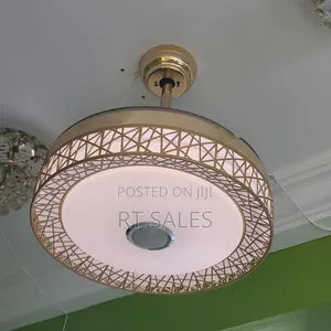 Golden New Bluetooth Fan With Light