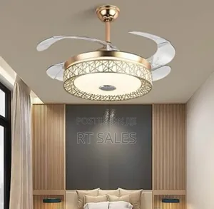 Golden New Bluetooth Fan With Light