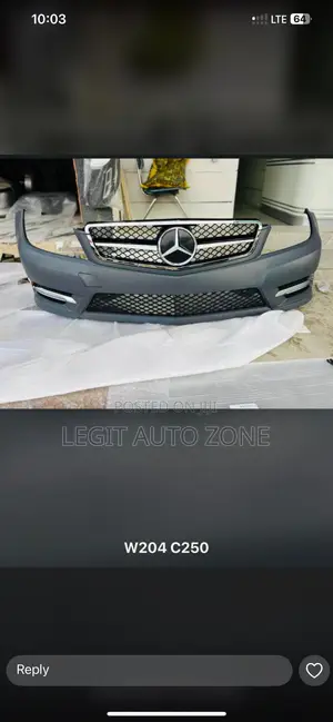 Mercedes Benz C250/W204 Front Bumper Complete