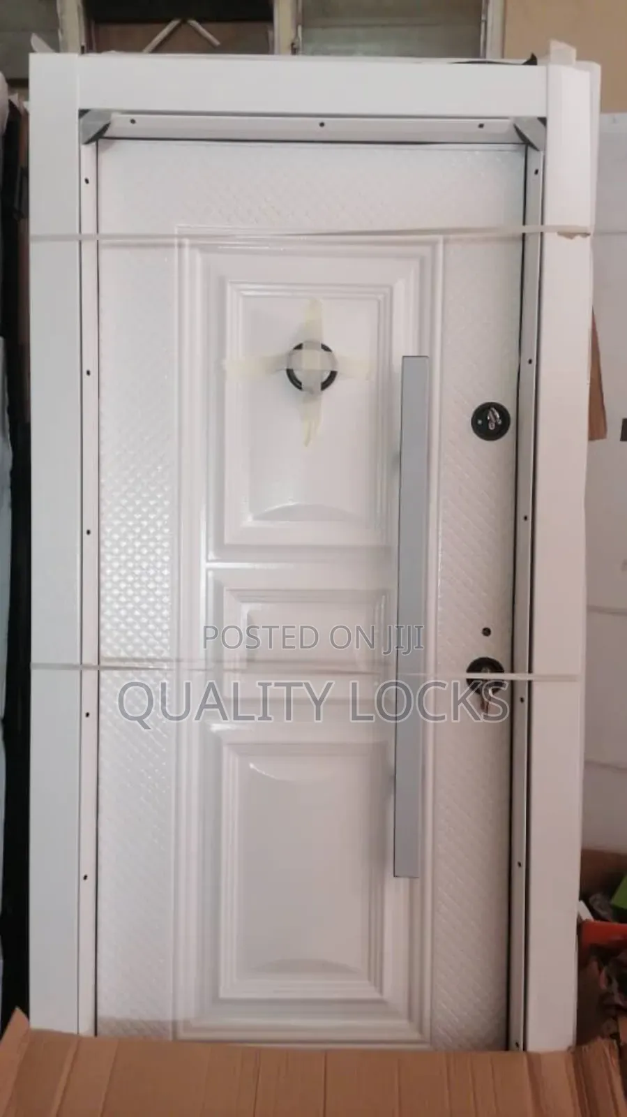 White Elegant Turkey Metal Security Door