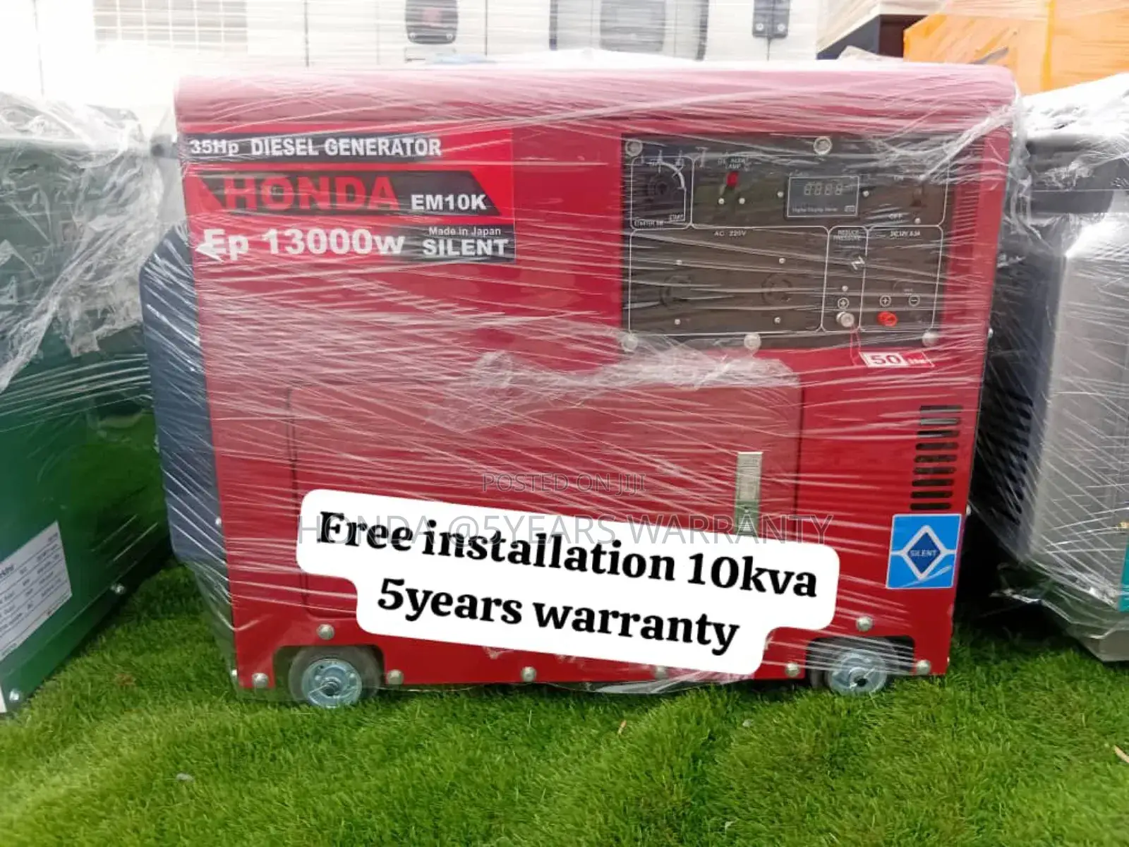 Amp Drive Honda 15kva 16500watt Diesel Generator