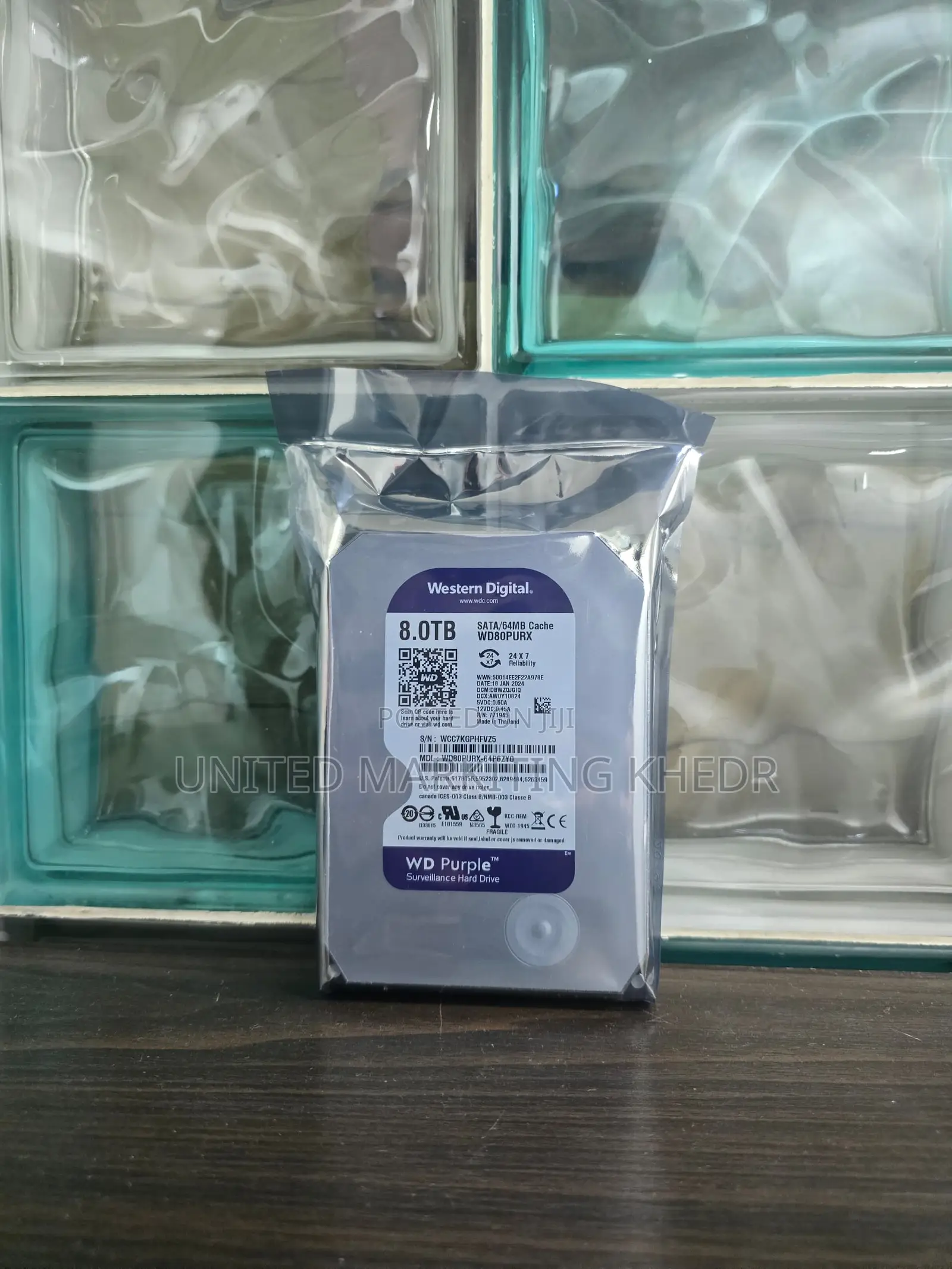 Wd Surveillance Purple Hard Drive 8tb for CCTV Camera
