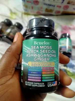 Sea Moss Black Seed Oil Ashwagandha Ginger