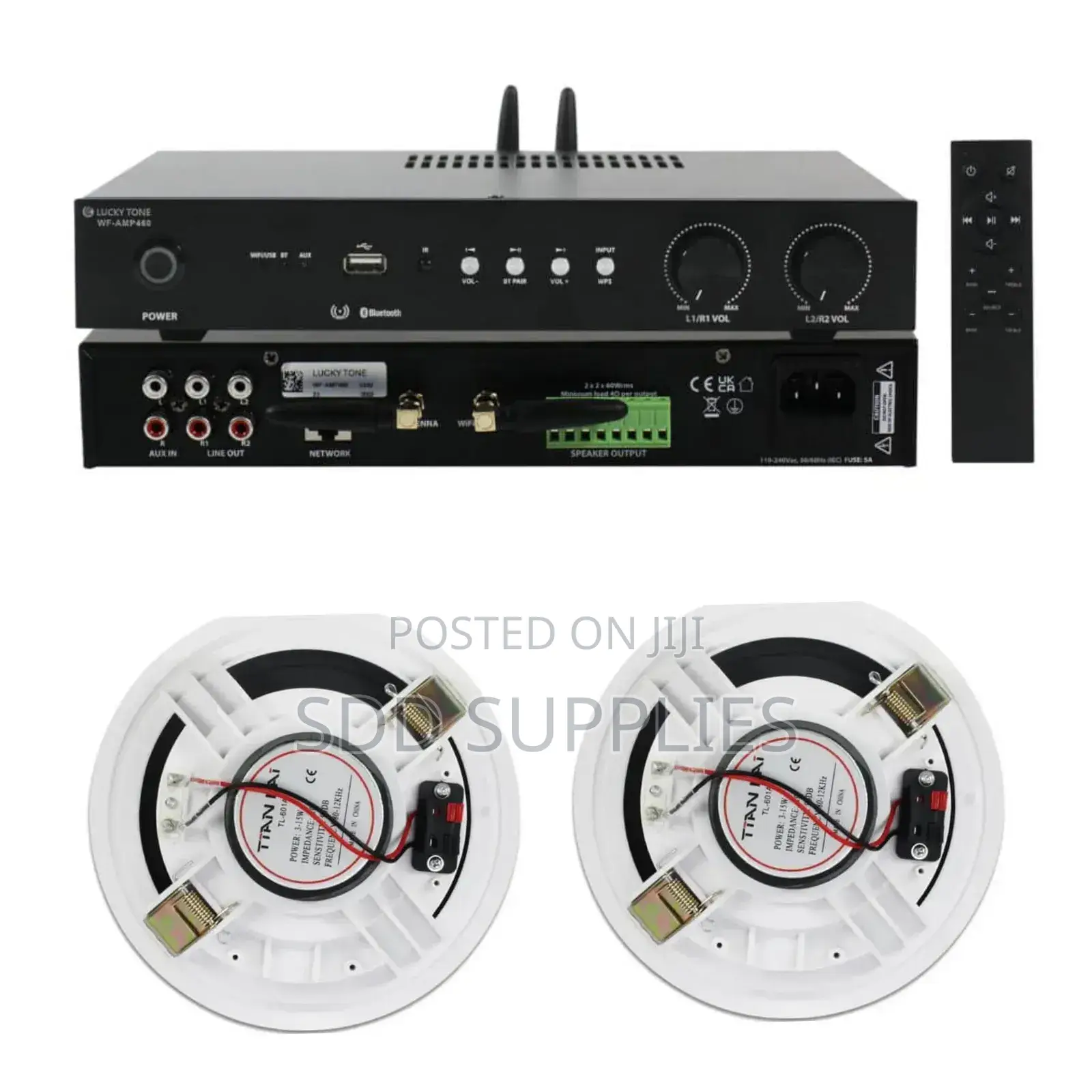 Wifi Multiroom 4 Channels Audio Amplifier 240 Watts
