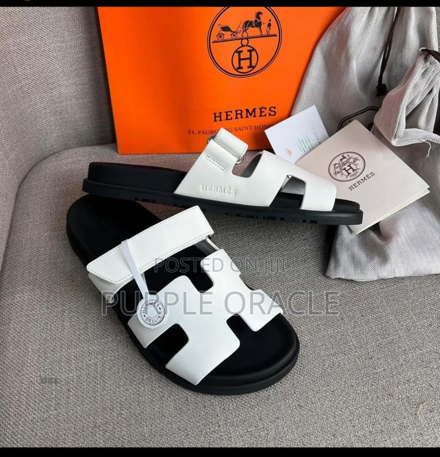 Hermes Modern Casual Comfort Slides for Men.