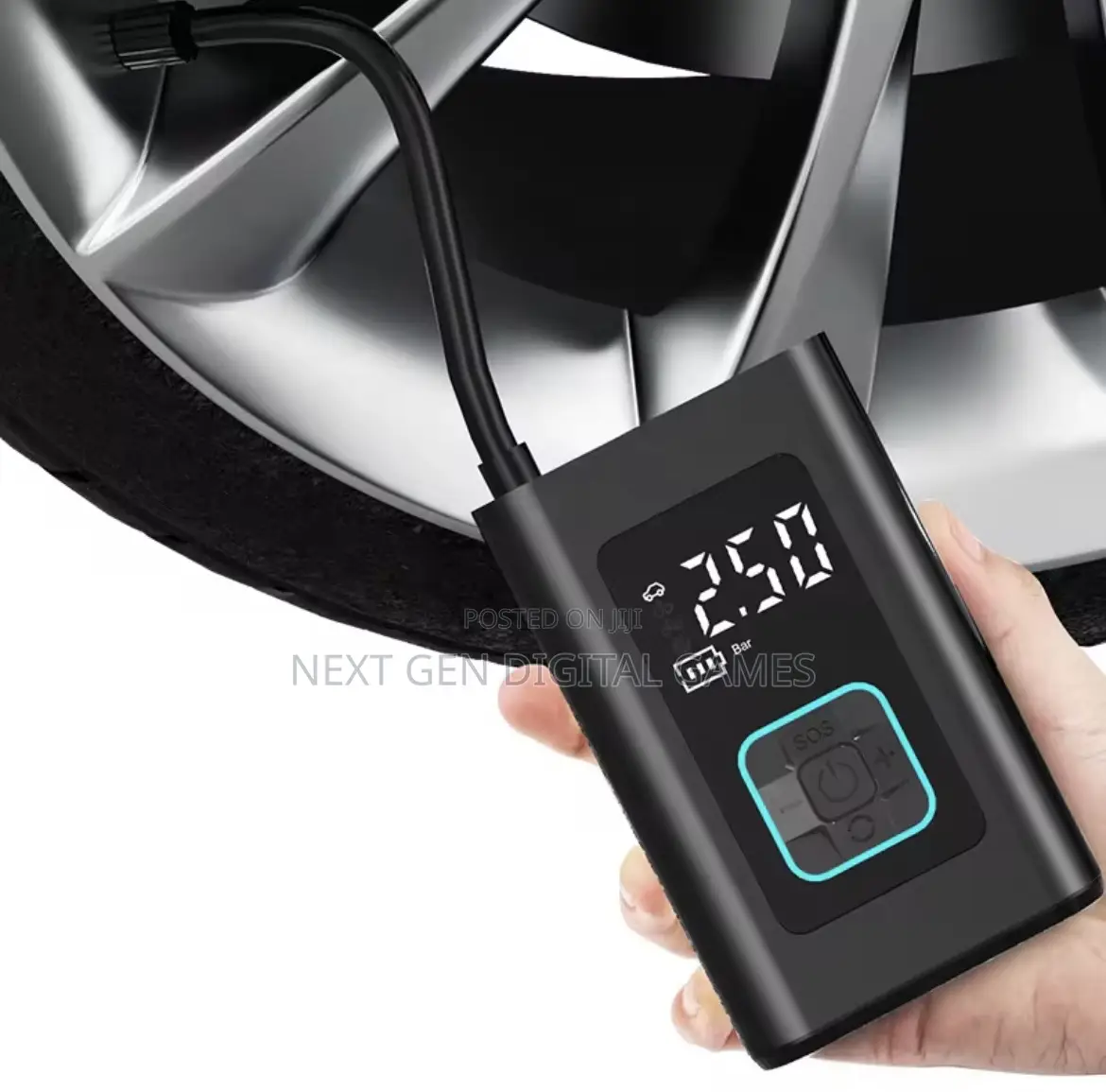 Portable Tyre Inflator With Powerbank