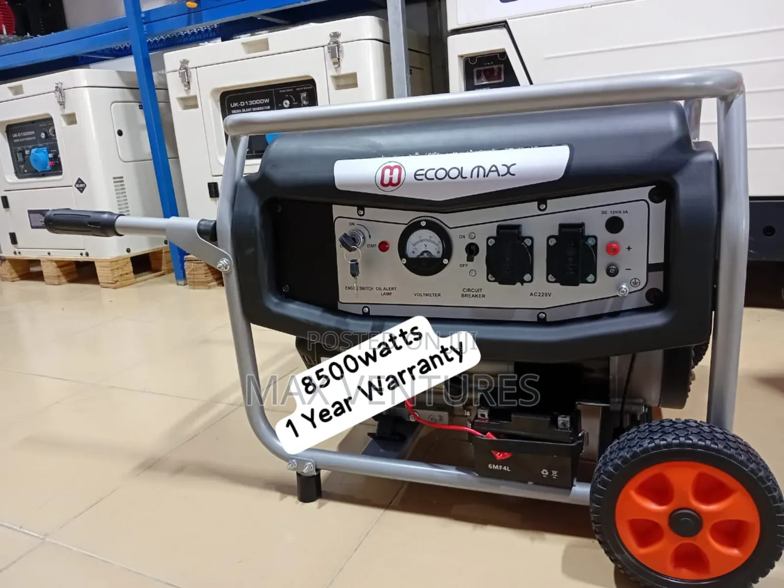 7.5kva Ecoolmax Hasslefree Gasoline Generator Powerup