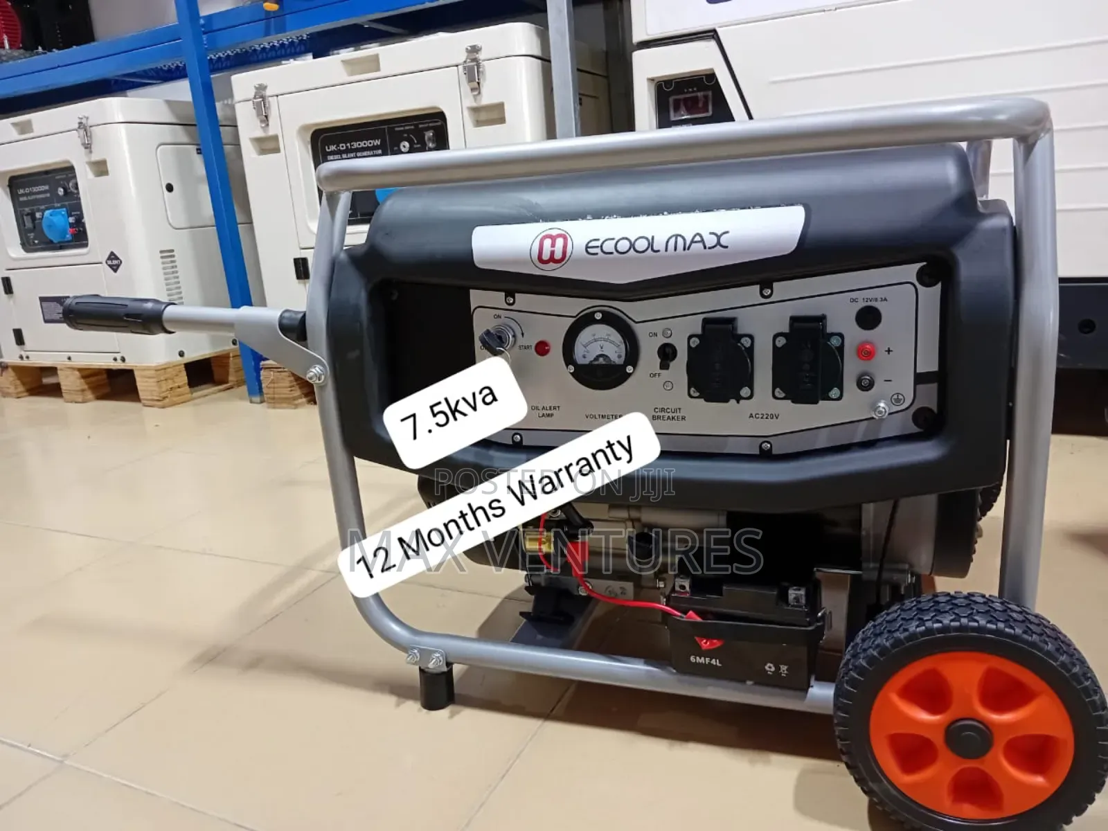 Ecoolmax 7.5kva 8500watts Gasoline Great Interface Gasoline
