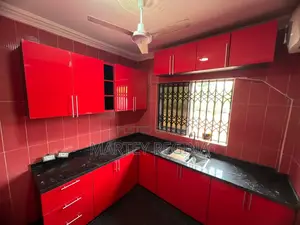 Red Kitchen Cabinets