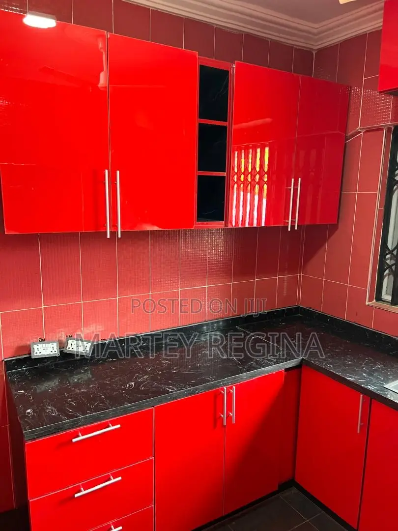 Red Kitchen Cabinets