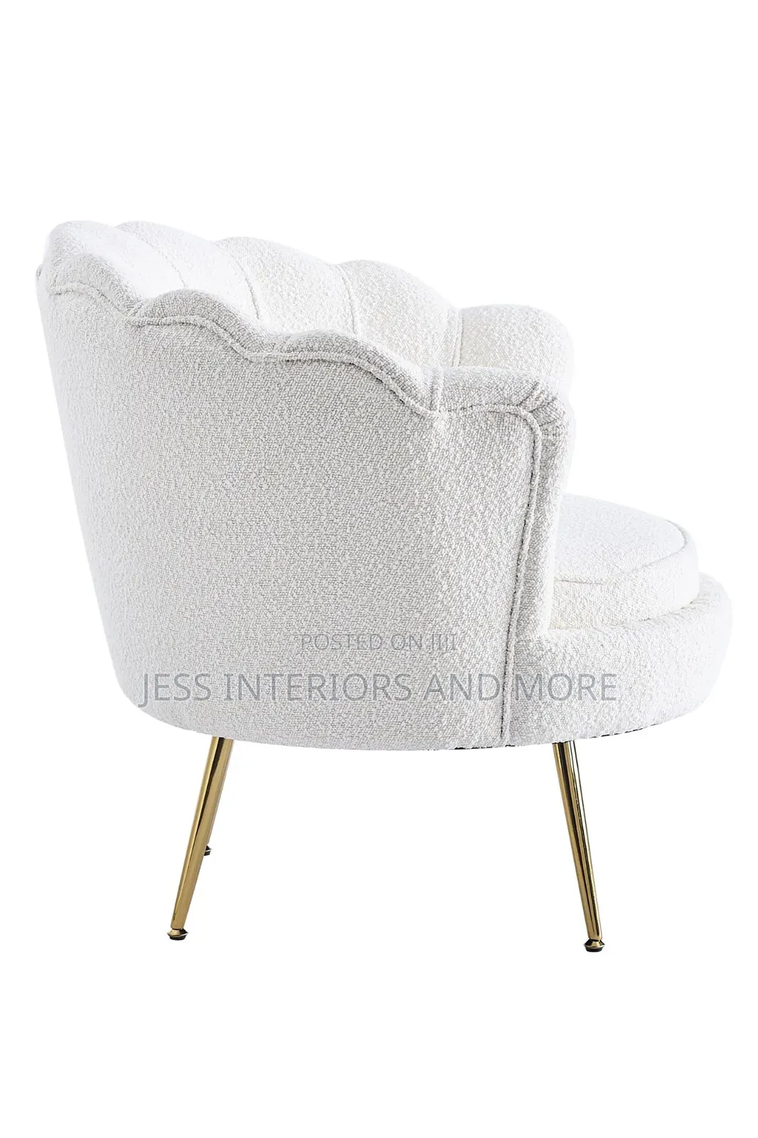 Accent Chair (Shell -Shaped) White