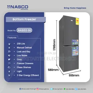 Nasco-258ltr-Bottom-Freezer-Refrigerator-Nasd2-30