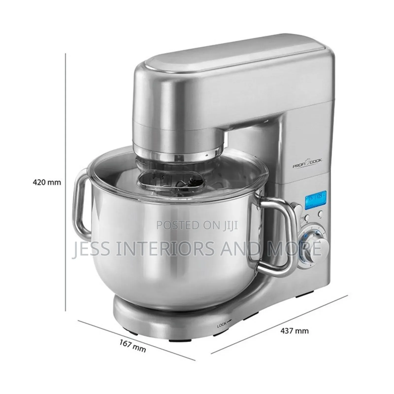 Proficook 10l Kneading Machine Stainless Steel