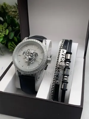 Authentic Versace Watch And Bracelet Set