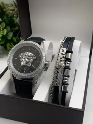 Authentic Versace Watch And Bracelet Set