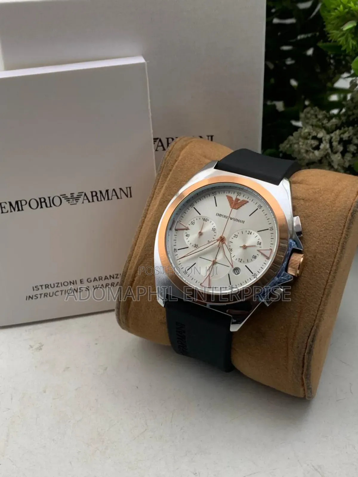 Chronograph Rubber Strap Watch