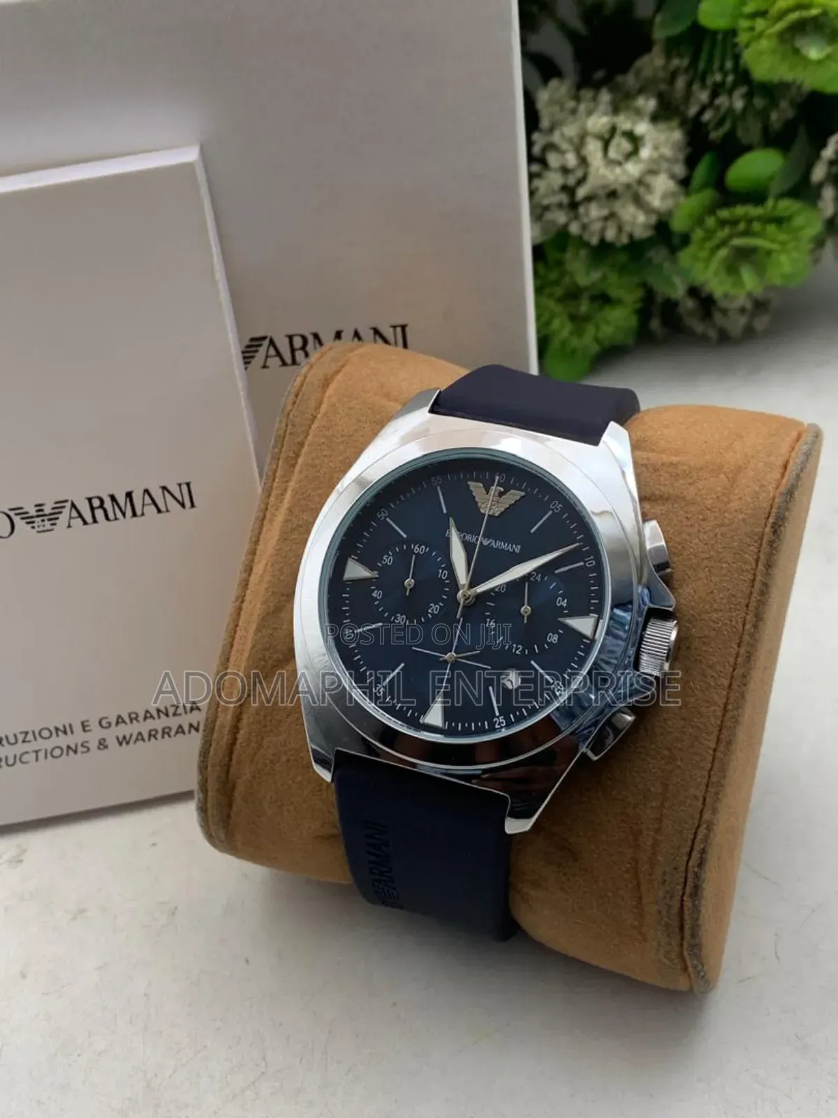 Chronograph Rubber Strap Watch