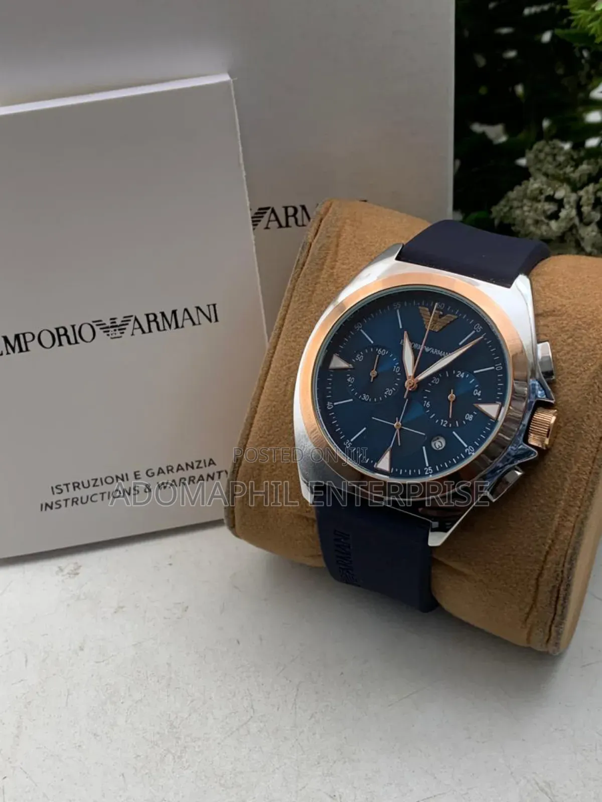 Chronograph Rubber Strap Watch