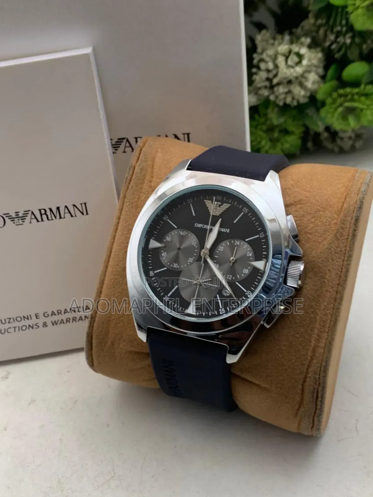 Chronograph Rubber Strap Watch