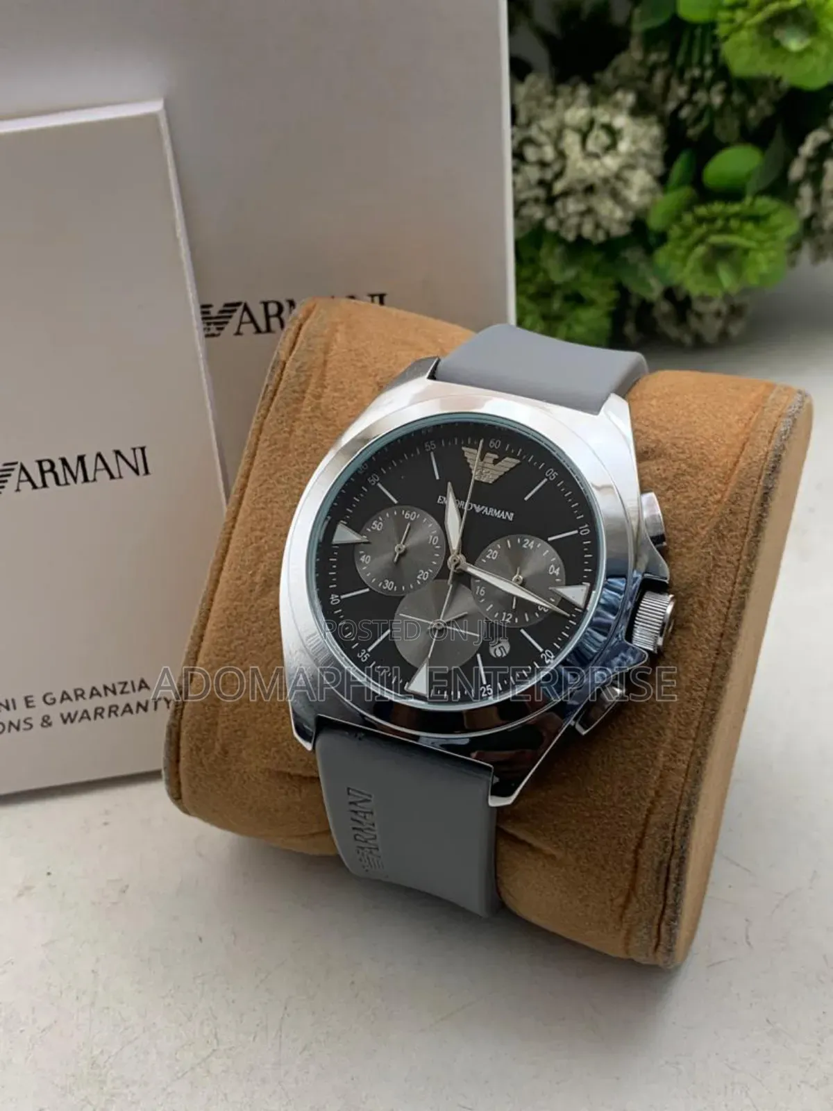 Chronograph Rubber Strap Watch