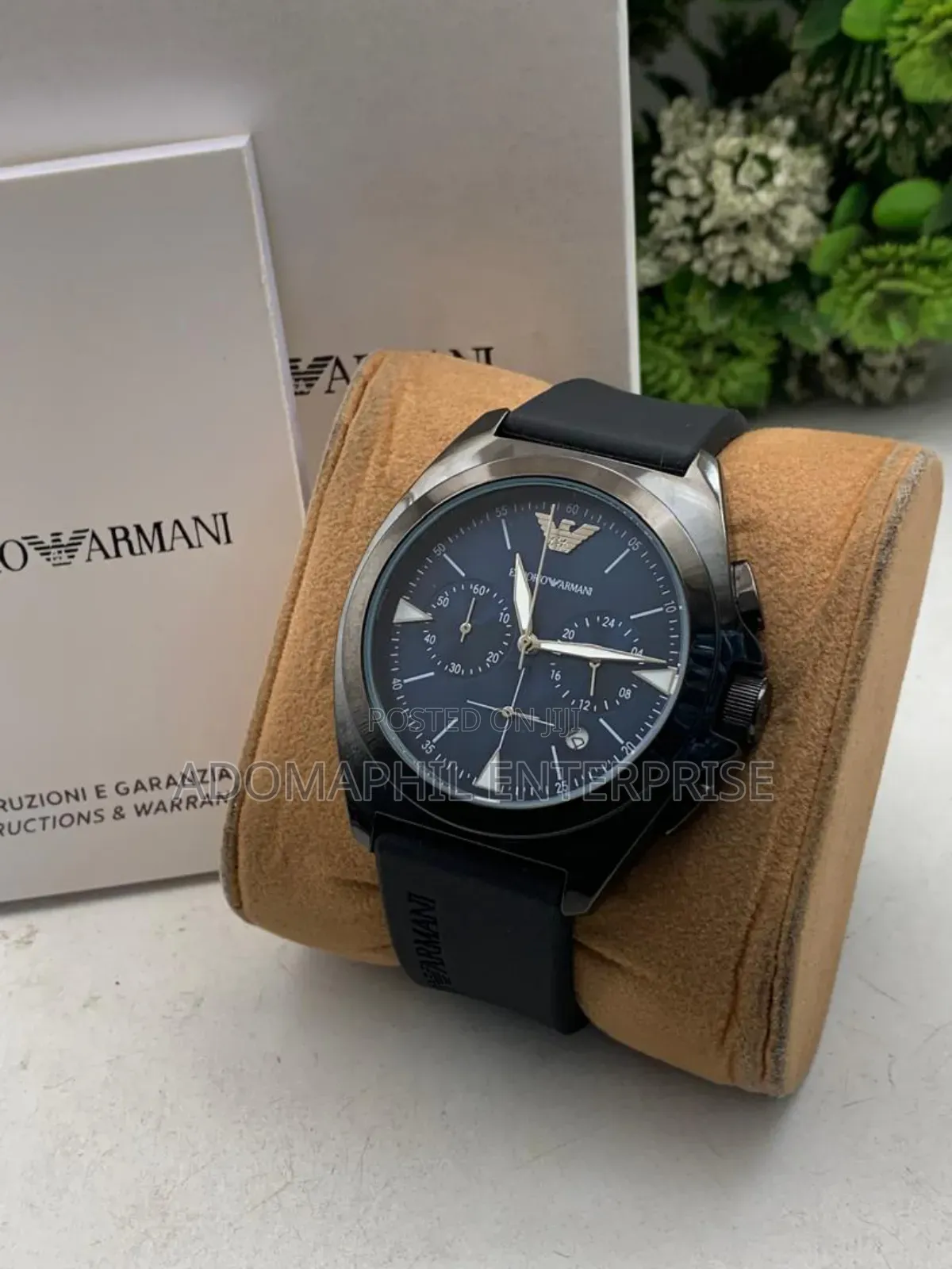 Chronograph Rubber Strap Watch